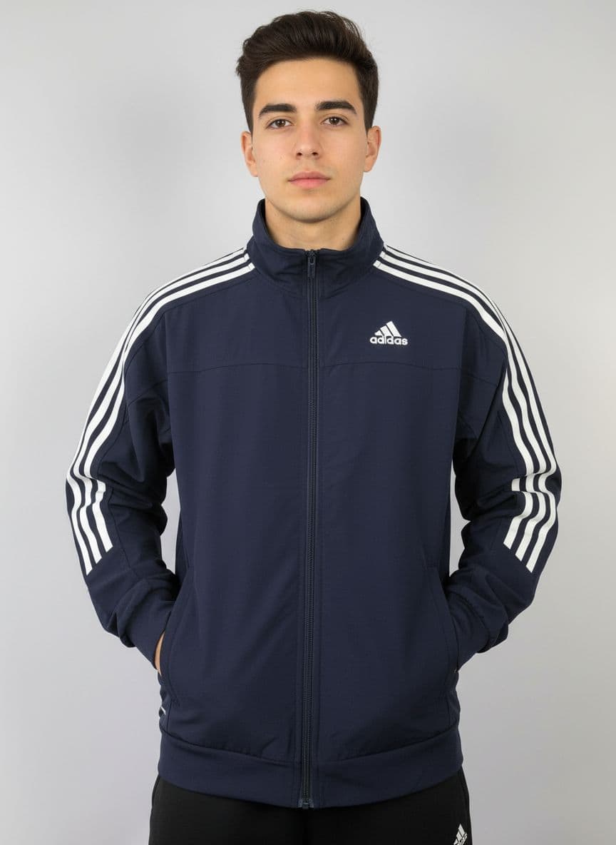 ADIDAS Campera Azul marino