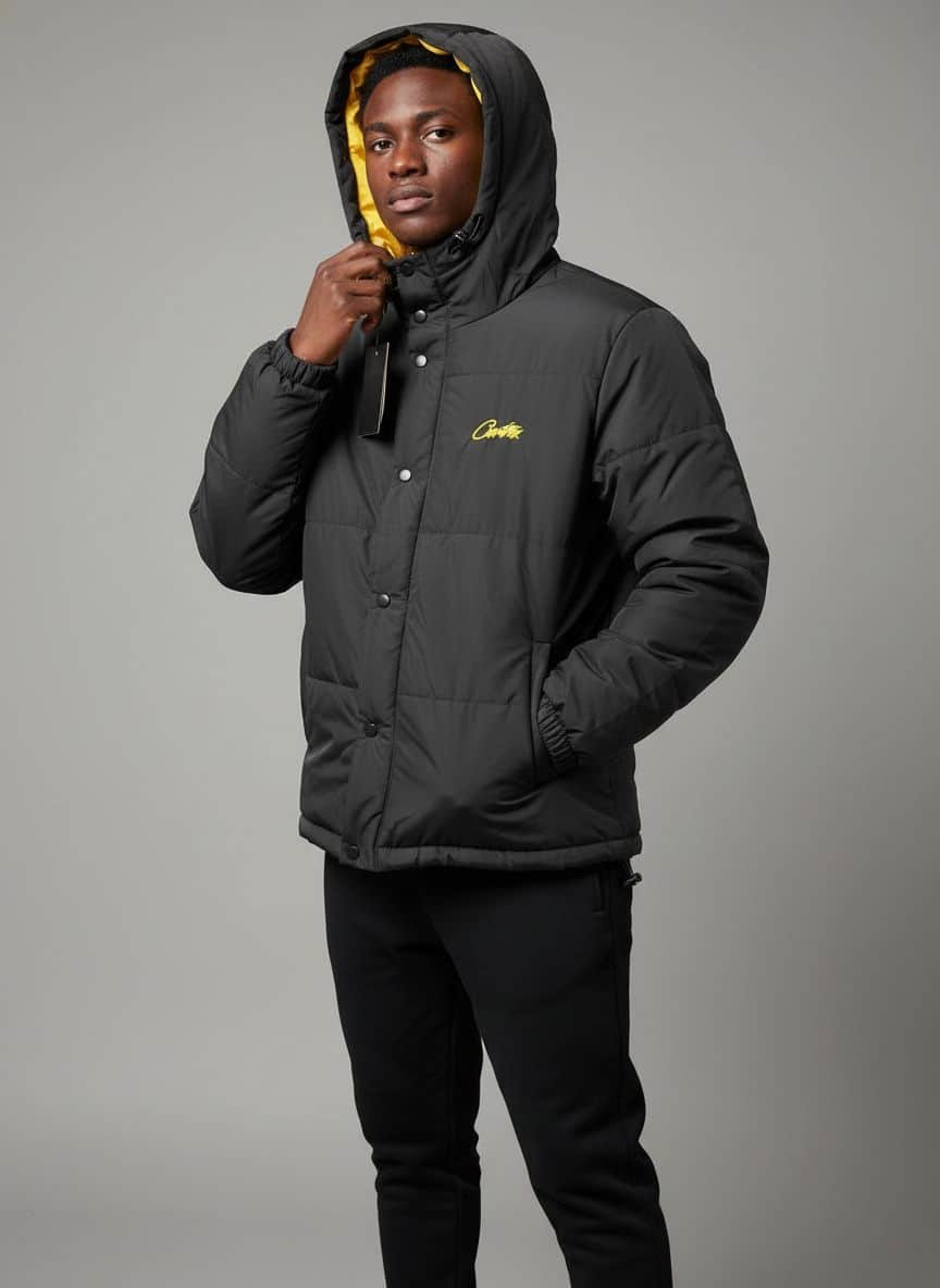 CORTEIZ Campera Cotton Negro Premium