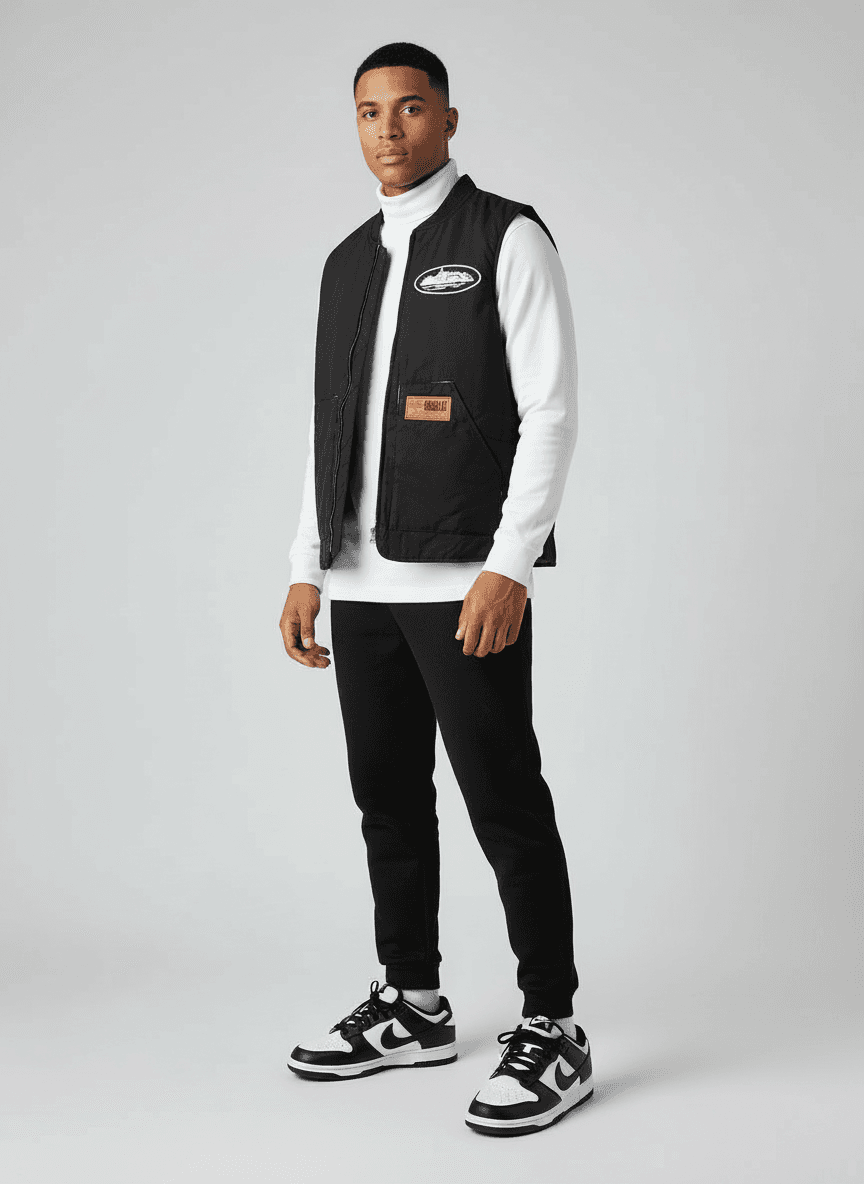 CORTEIZ Colete Cotton Negro