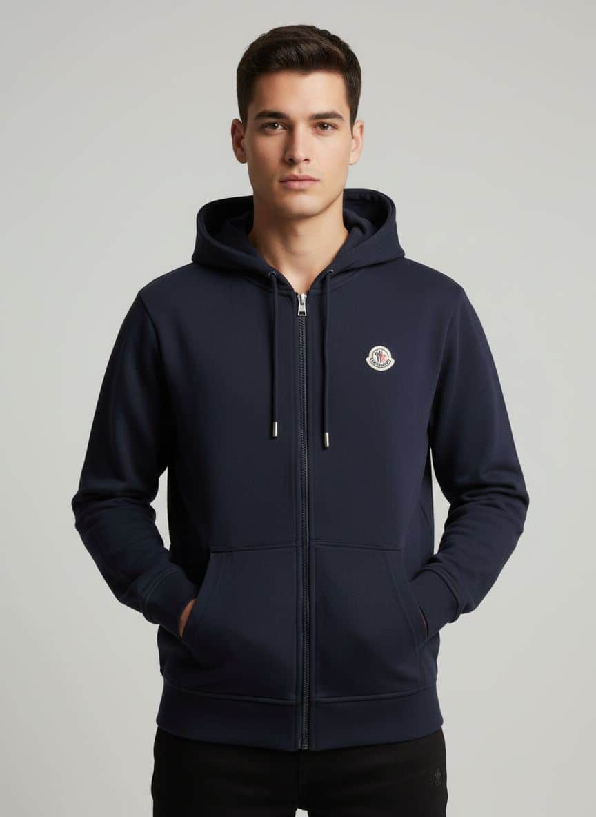 MONCLER Buzo Negro Hoodie