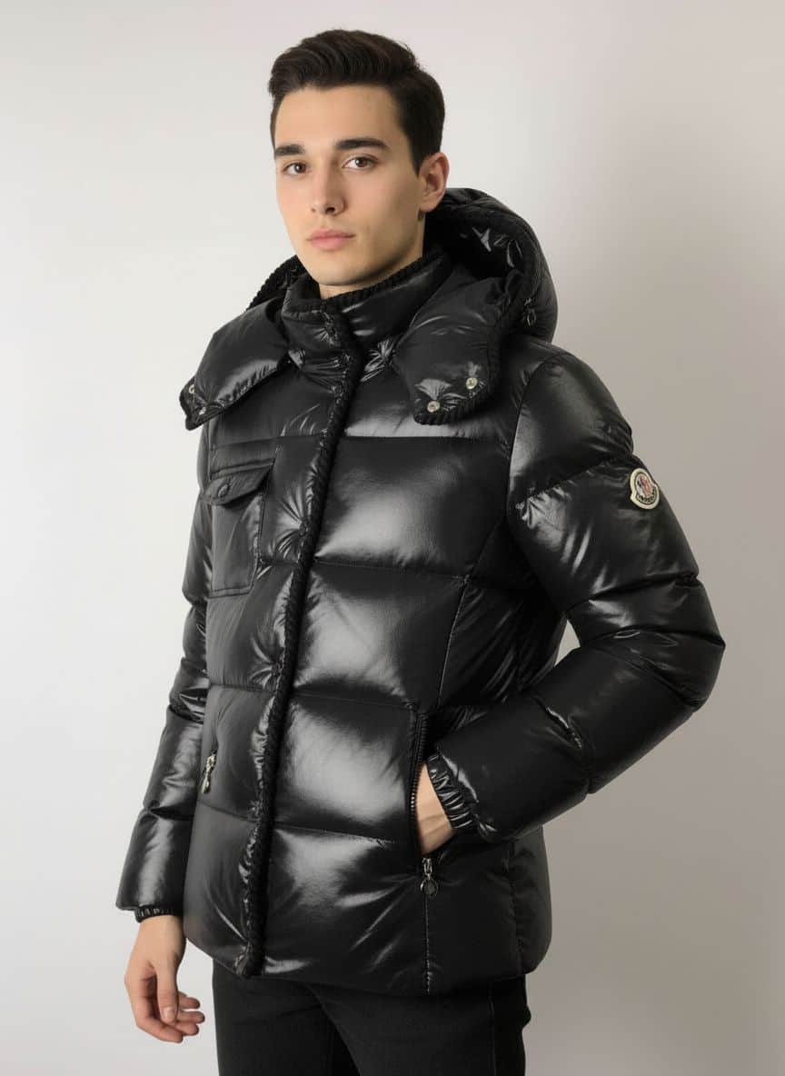 MONCLER Campera Down Celeste