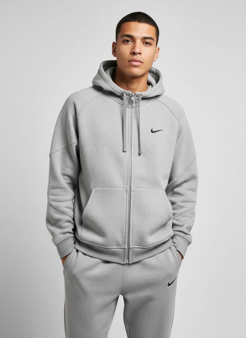 NIKE Conjunto Negro Gris Claro Premium