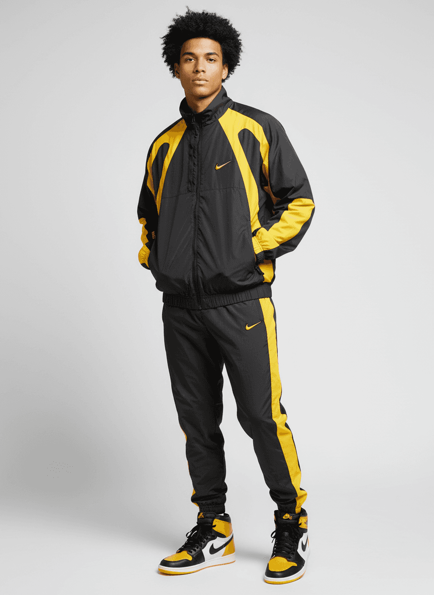 NIKE Conjunto Negro Premium