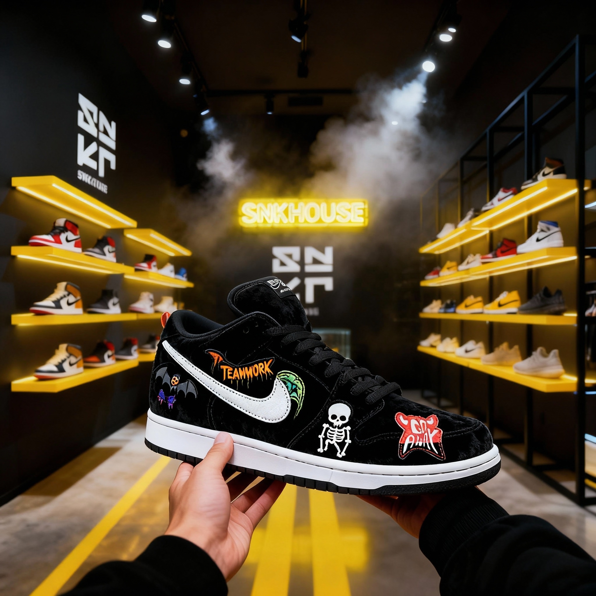 Neckface x Nike SB Dunk Low "Halloween" - Imagen 1