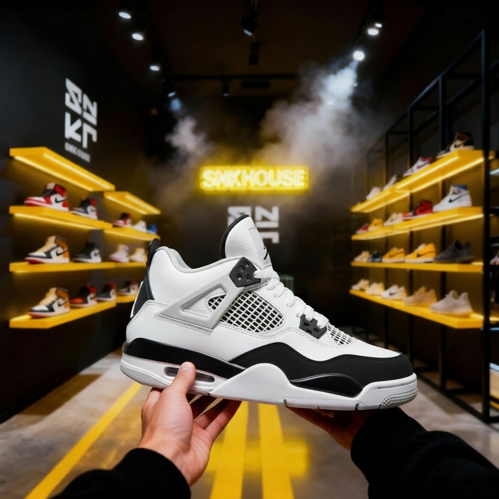 Nike Air Jordan 4 Military Black - Imagen 1