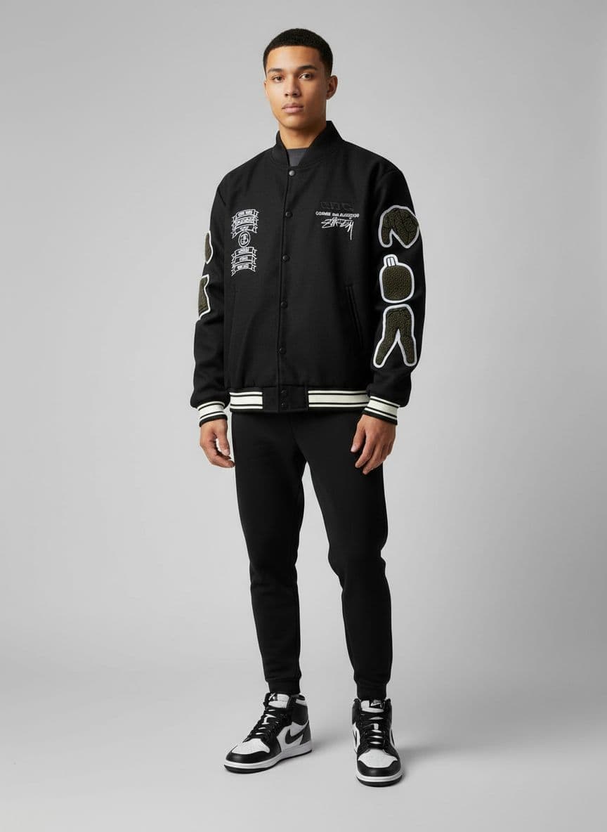 STUSSY Campera Negro