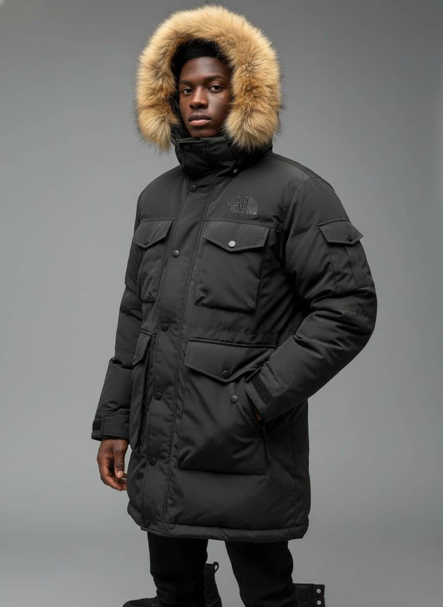 THE NORTH FACE Campera Down Gris oscuro