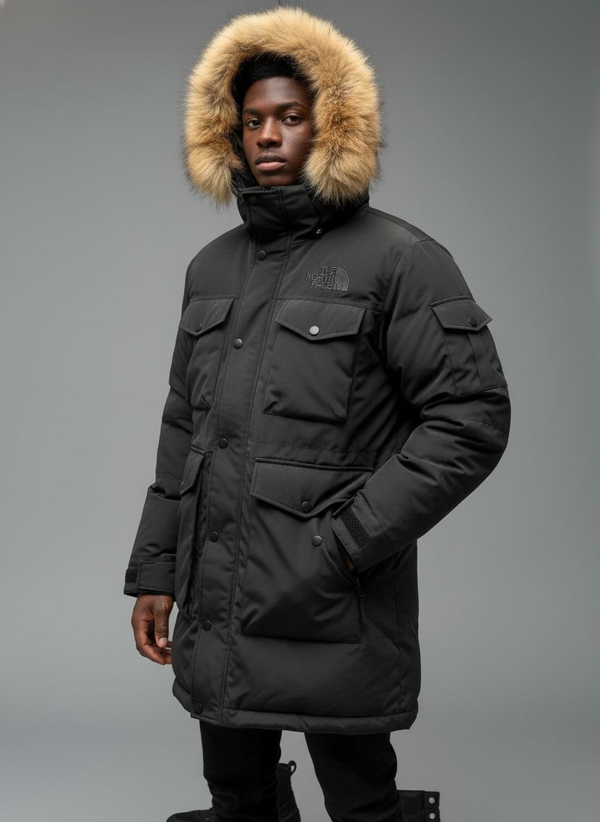THE NORTH FACE Campera Down Gris oscuro - Imagen 1