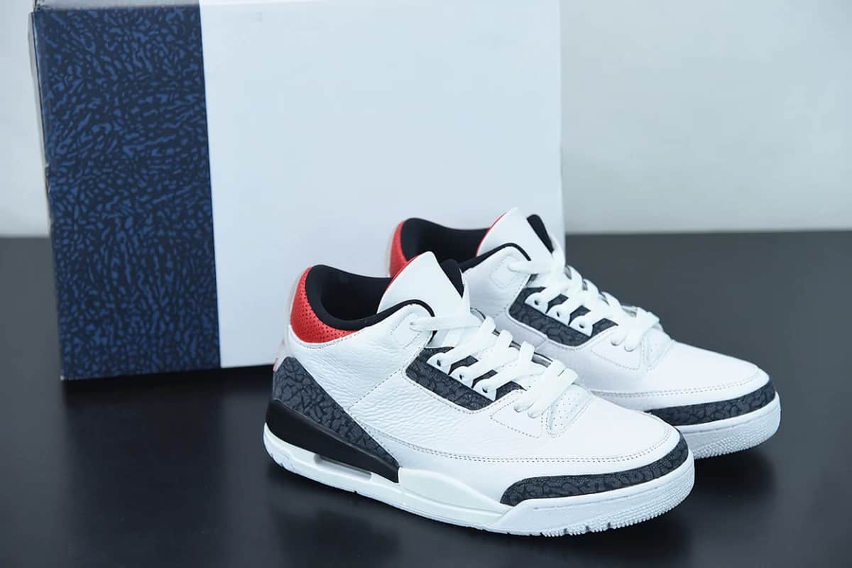 SNK AJ 3 Retro Fire Red Denim