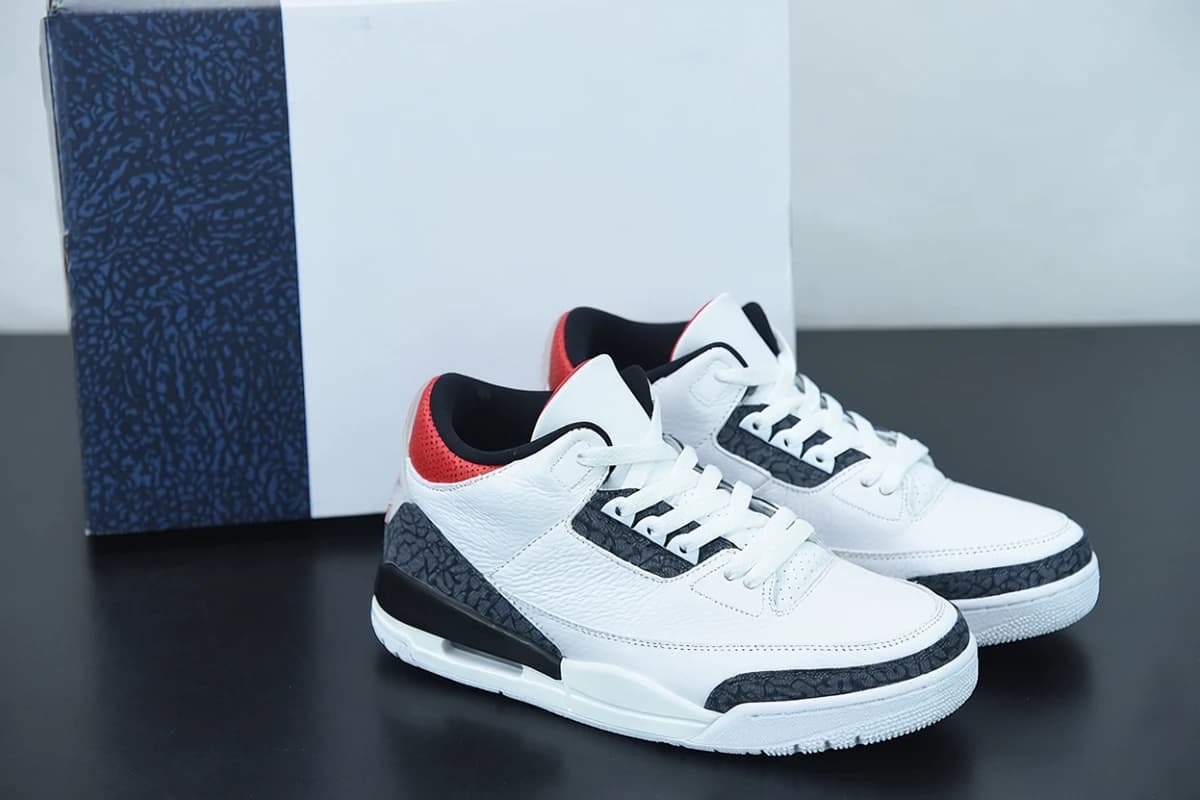 SNK AJ 3 Retro Fire Red Denim