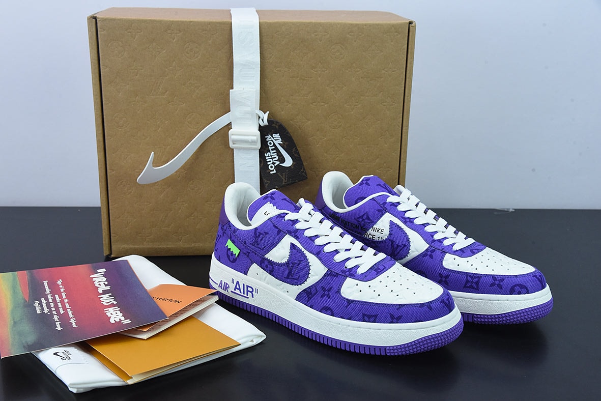 Nike Air Force 1 Low x Louis Vuitton x Off-White "Purple" - Imagen 1