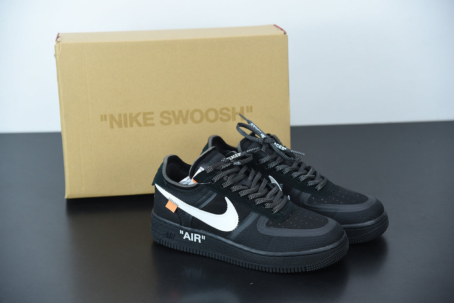 Nike Air Force 1 X Off White Black - Imagen 1