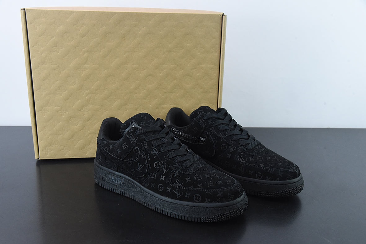 Nike Air Force 1 x Louis Vuitton Low "By Virgil Abloh Black" - Imagen 1