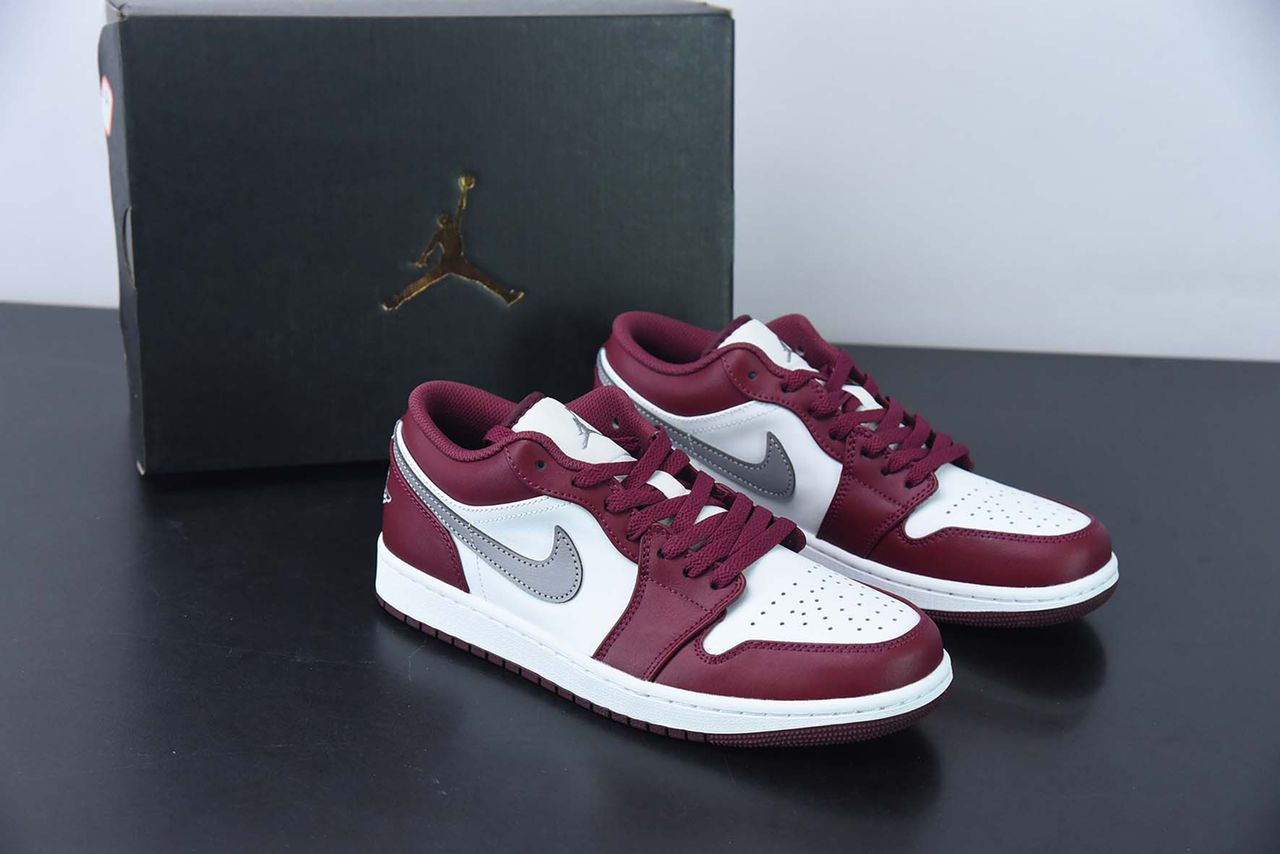 Nike Air Jordan 1 Low "White Bordeaux" - Imagen 1