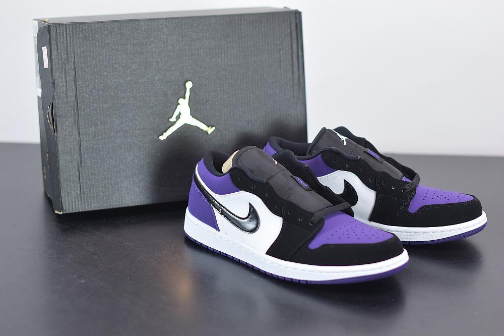 Nike Air Jordan 1 Low Court Purple White - Imagen 1