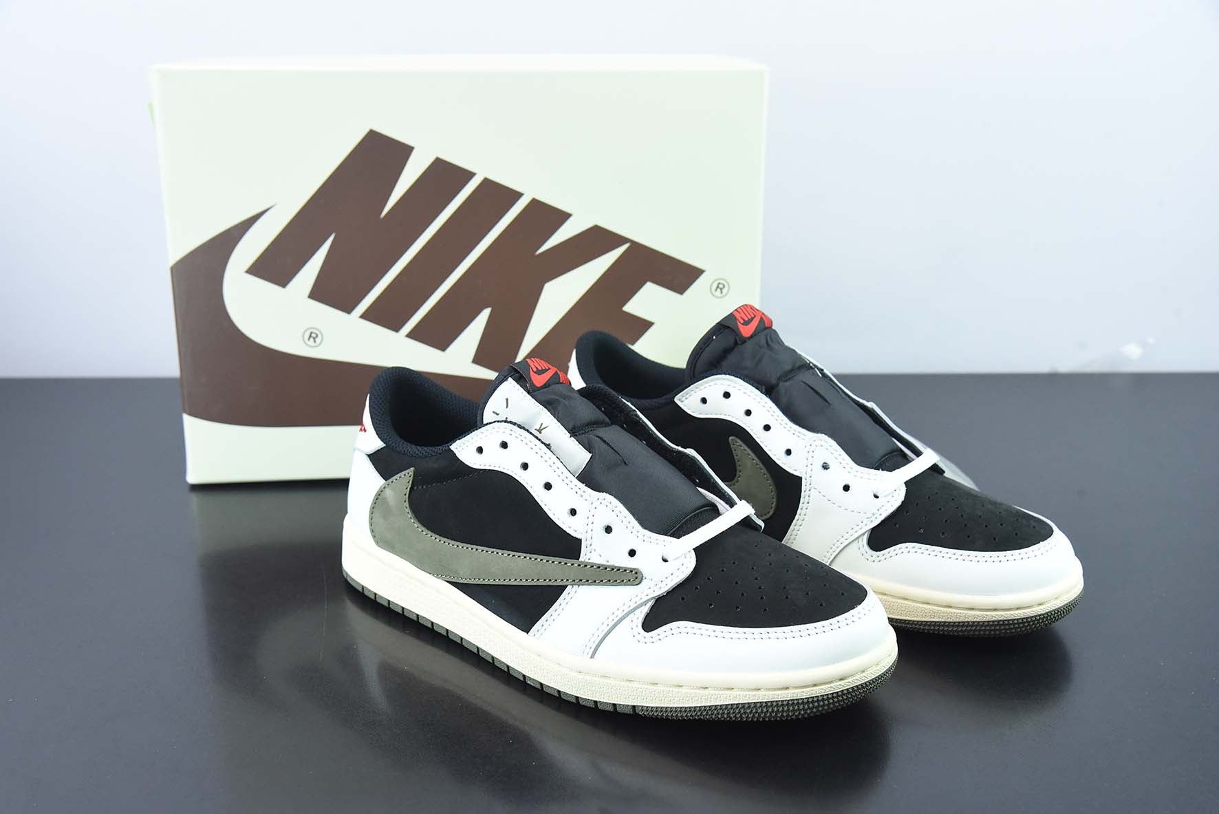 Nike Air Jordan 1 Low Travis Scott "Olive" - Imagen 1