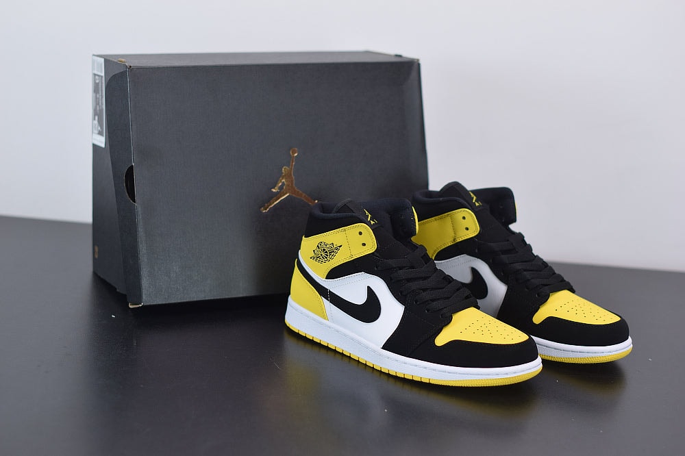 Nike Air Jordan 1 Mid "Yellow Toe Black" - Imagen 1
