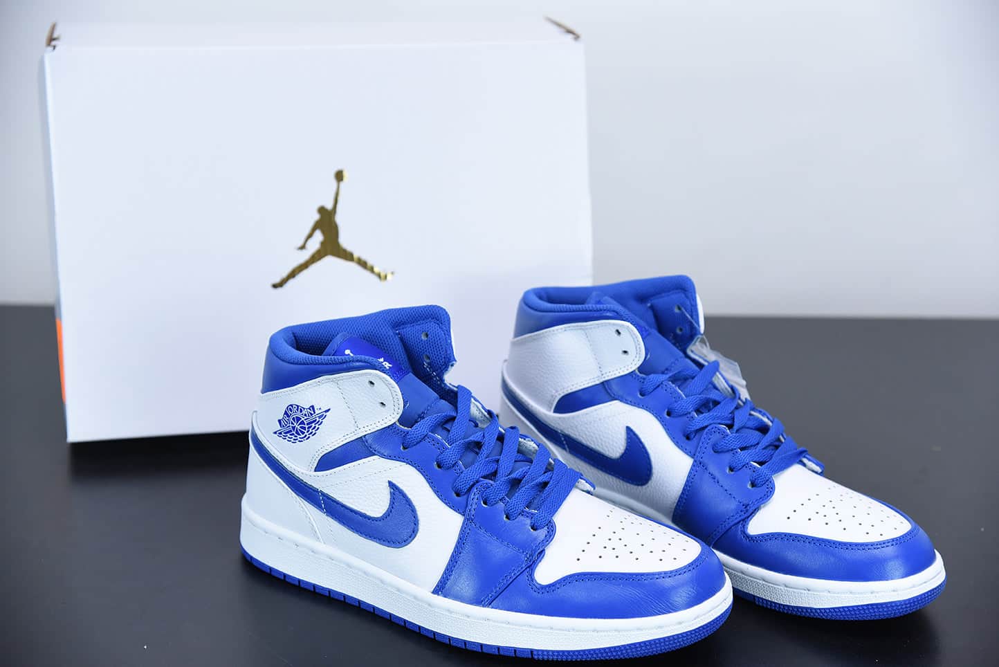 Nike Air Jordan 1 Mid Hyper Royal White