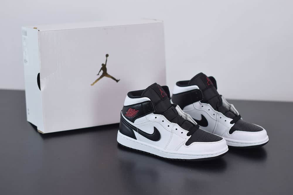 Nike Air Jordan 1 Mid Reverse Black Toe