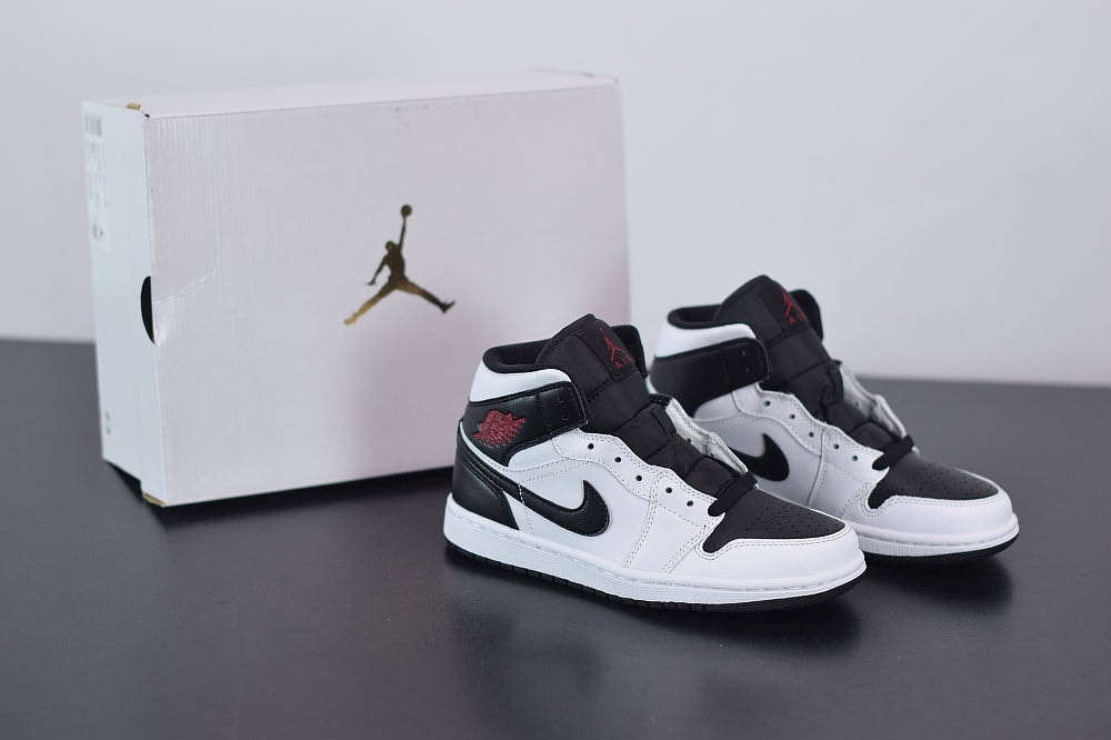 Nike Air Jordan 1 Mid Reverse Black Toe - Imagen 1