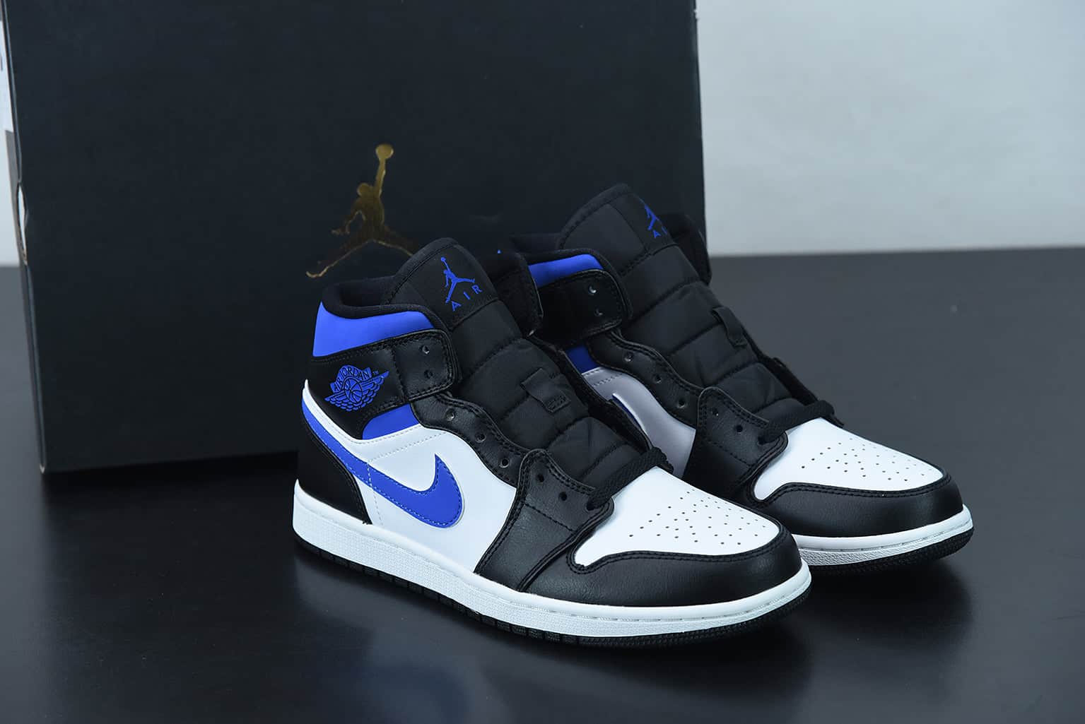 Nike Air Jordan 1 Mid White Royal Blue