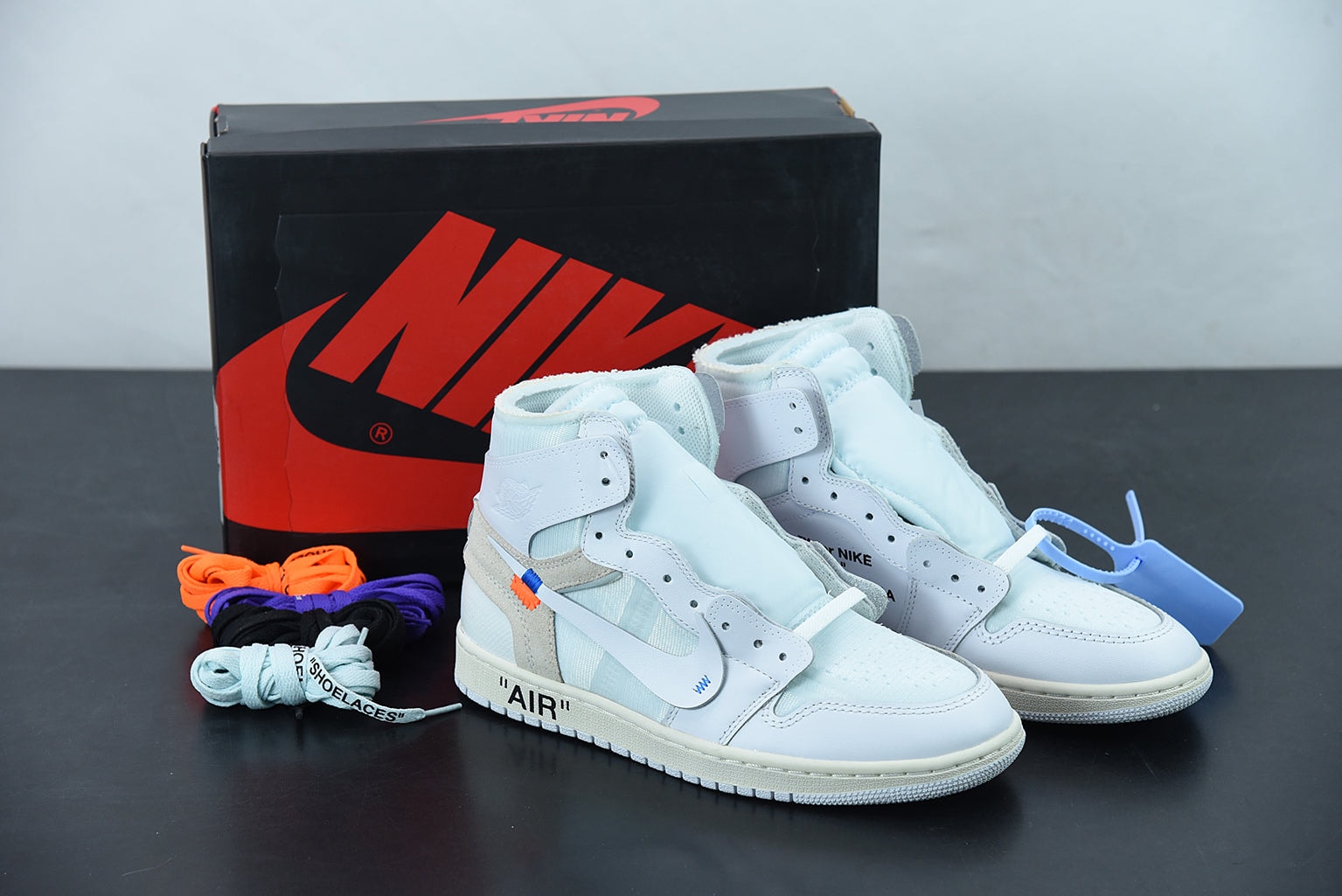 Nike Air Jordan 1 Retro High Off-White "White" - Imagen 1