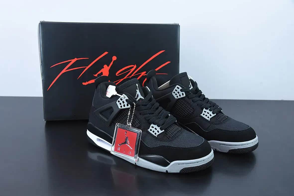 Nike Air Jordan 4 Retro "Black Canvas"