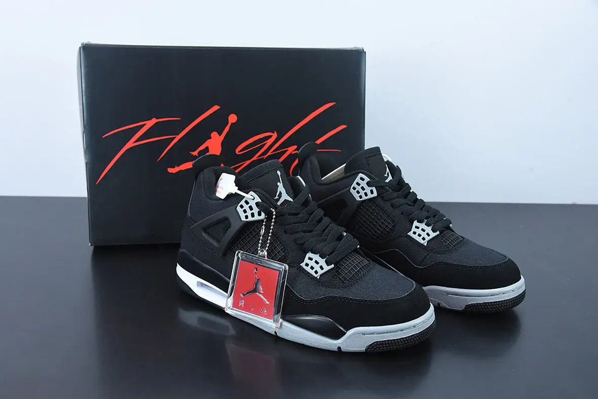 Nike Air Jordan 4 Retro "Black Canvas" - Imagen 1