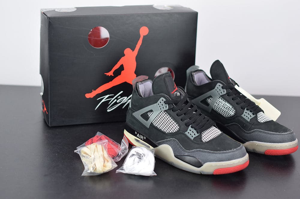 Nike Air Jordan 4 Retro Off-White Bred