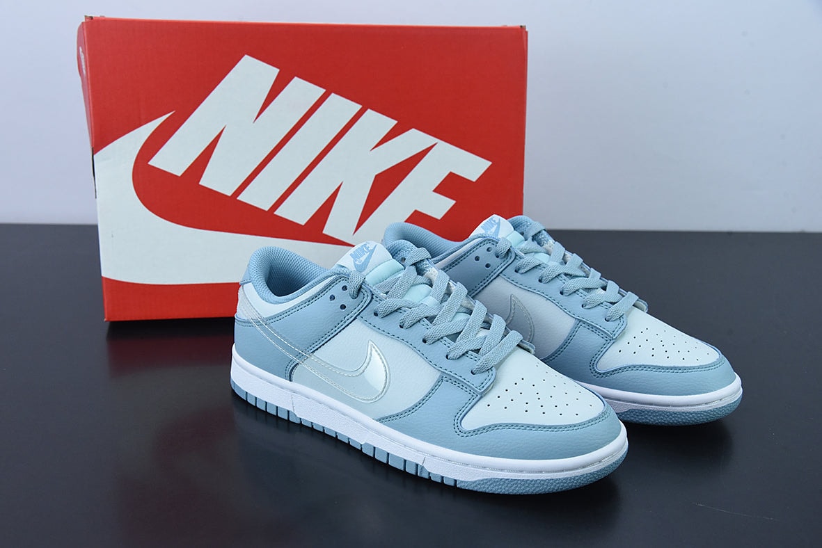 Nike Dunk Low "Clear Blue Swoosh" - Imagen 1